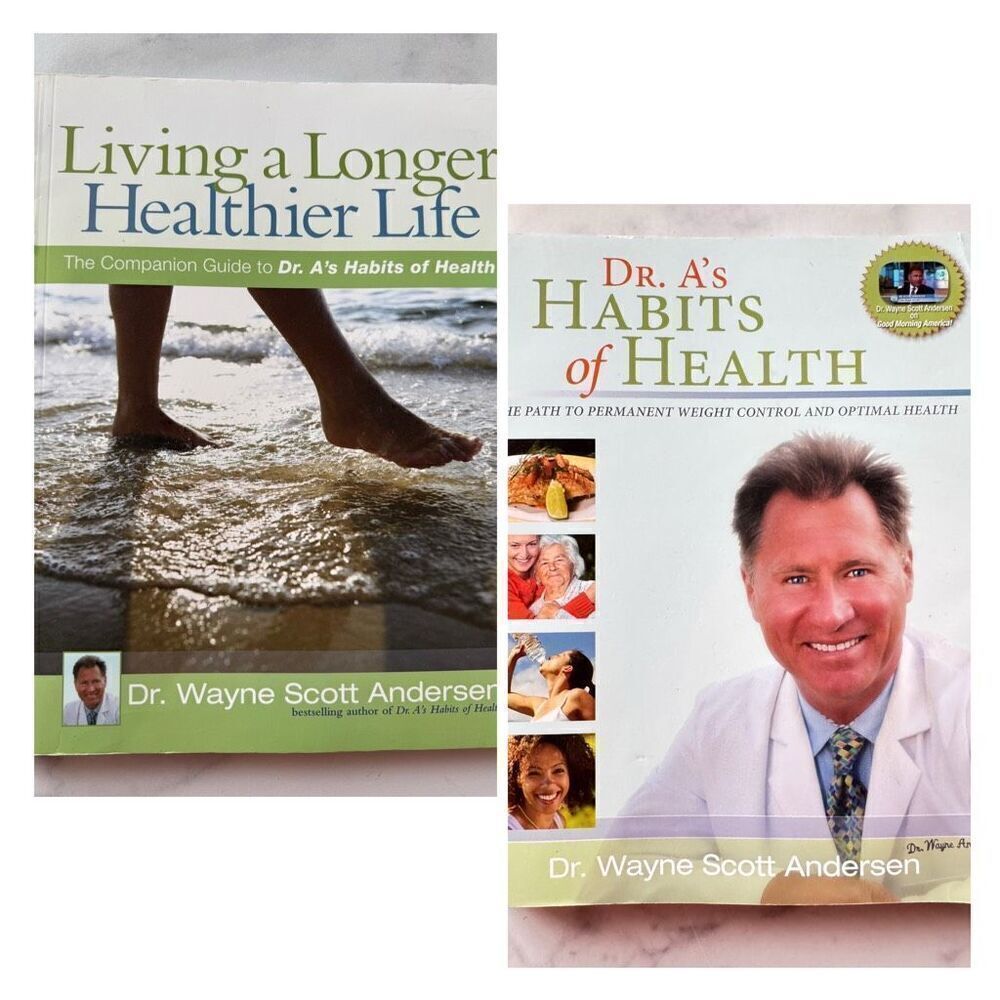 Dr.A’s Habits of health & Living a Longer Healthier Life book bundle of 2 Nutrit